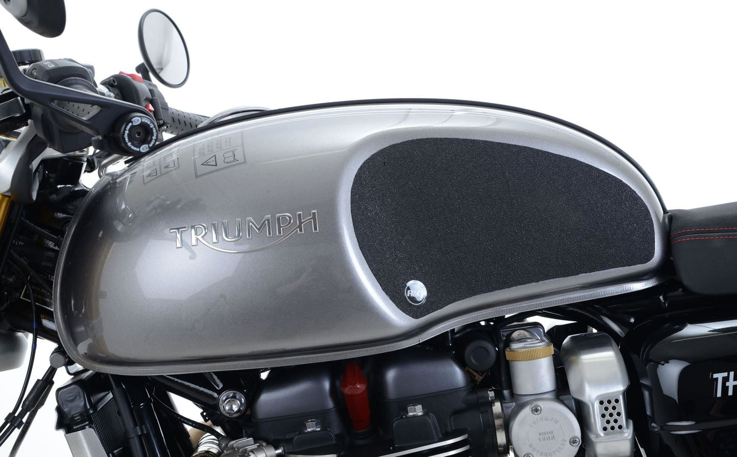 R&G Tank Traction Grip for Triumph Thruxton 1200 / R '16- Colour: Black