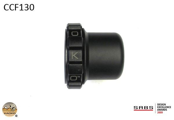 Kaoko Throttle Stabilizer for BMW K1600GT, K1600GTL (2012-) models with black bar end weights