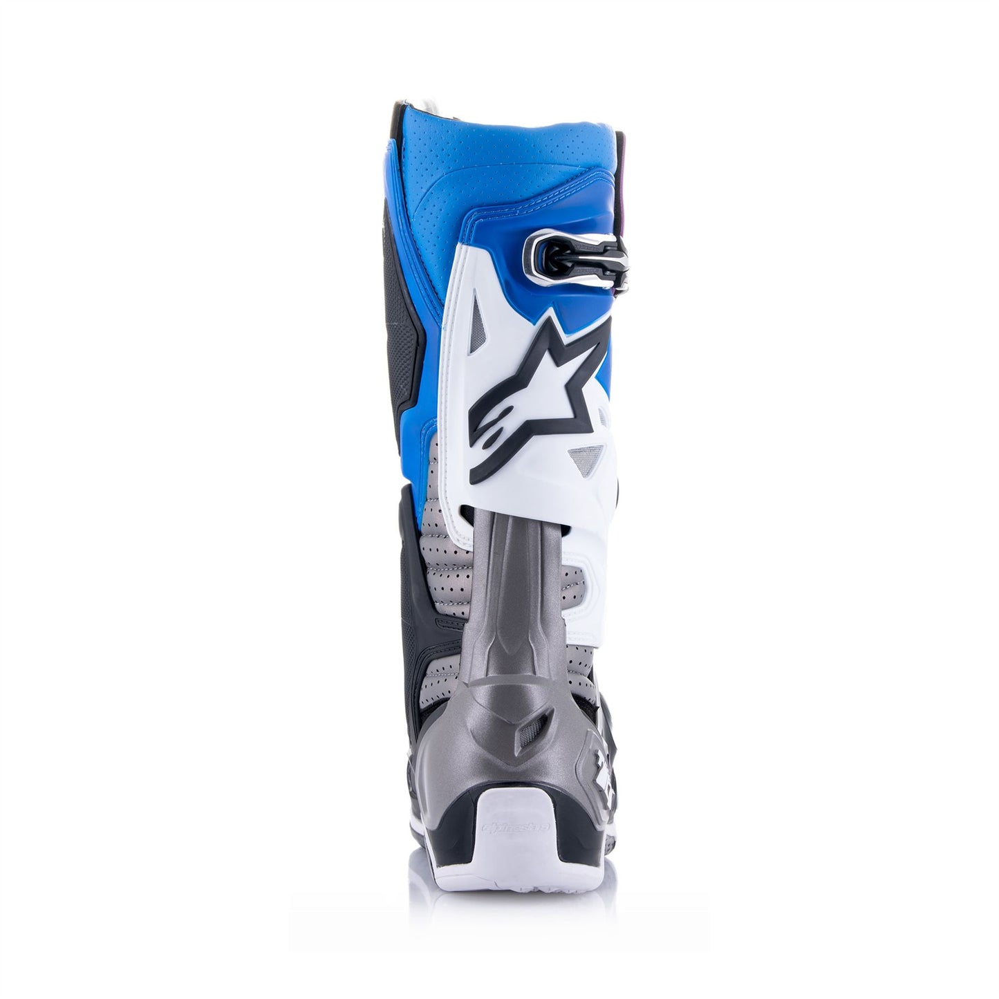 Alpinestars Tech 10 Supervented - Black Enamel Blue Purple White - US 8 / EU 42