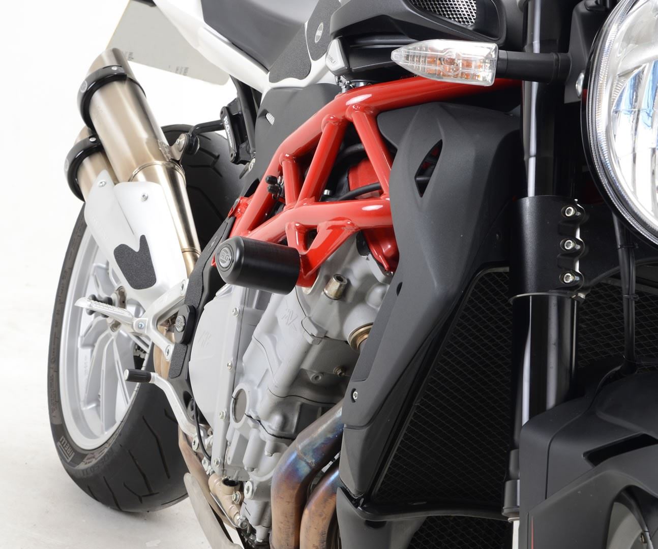 Crash Protectors - Aero Style for MV Agusta 1090 '13- Colour: Black