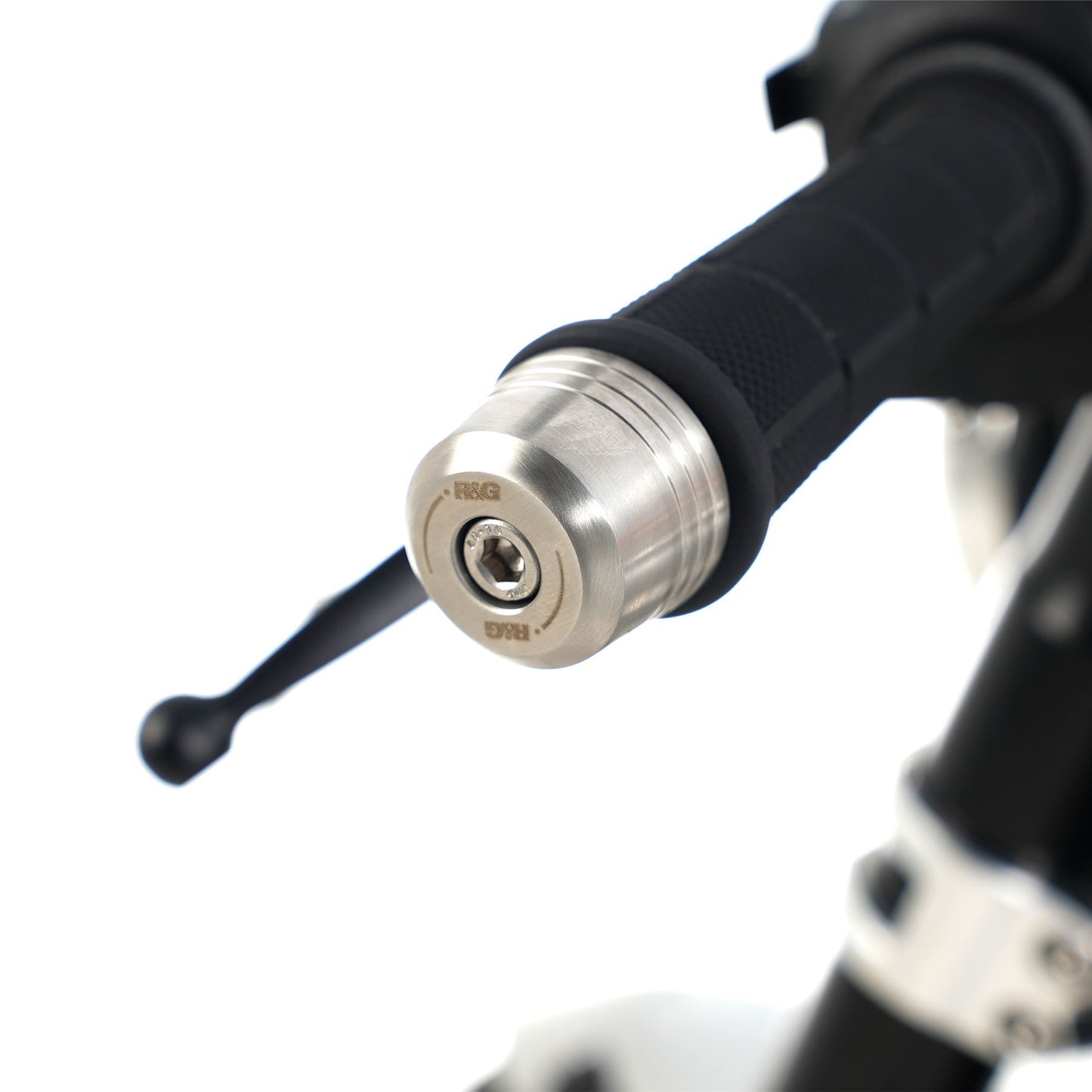 R&G Stainless Steel Bar Ends for Ducati Streetfighter V2(S),V4(S) '25-, Scrambler 1100 '18-/ Diavel 1260 (S) '21-, Diavel V4 '23-/ KTM 690 SMC-R '19- /GASGAS SM700 '22- Fantic Caballero 700 '23- & Norton V4SV/V4CR '24-