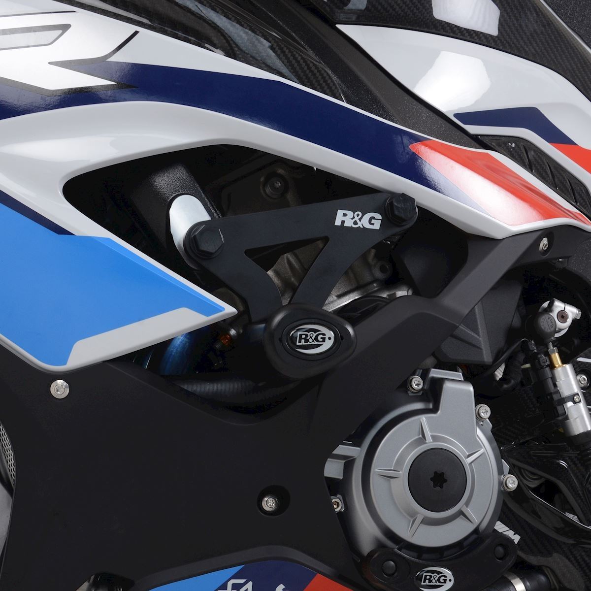 Crash Protectors - Aero Style for BMW M1000RR '21-'22 (Asymmetrical RACE Kit) Colour: Black
