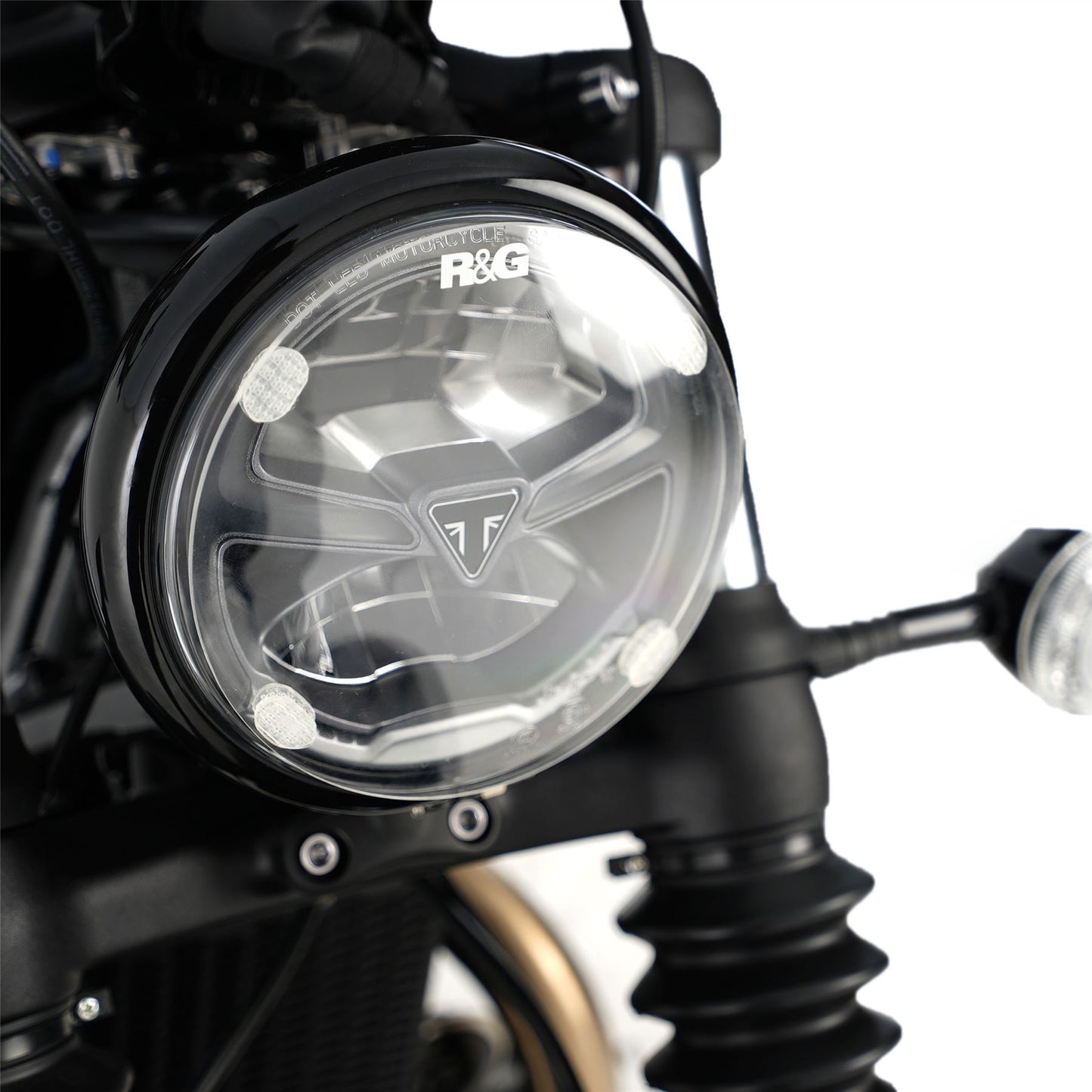 Headlight Shield for Indian FTR1200 (S) '19-, Scout Bobber '20- & Triumph Scrambler 1200 XC/XE '19-, Bonneville bobber '21-