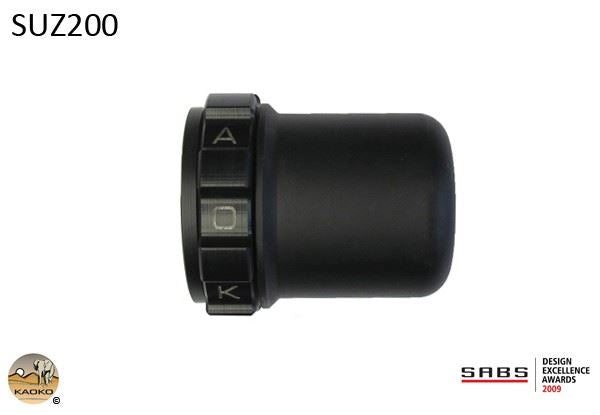 Kaoko Throttle Stabilizer for the Suzuki GSX1300R Hayabusa and GSX1400R Hayabusa (until 2007 models), GSXF650 (2008 onwards), GSXF750 Katana, GSX600F Katana