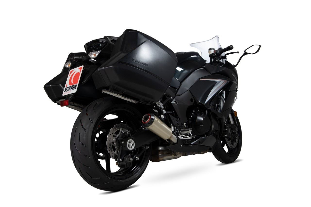 Scorpion Exhaust for Kawasaki Z1000SX '14-'16 (Red Power Pair) Exhaust Finish: Stainless Steel
