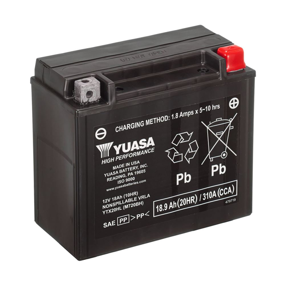 Yuasa YTX20HL (WC) 12V Factory Activated High Performance MF VRLA Battery