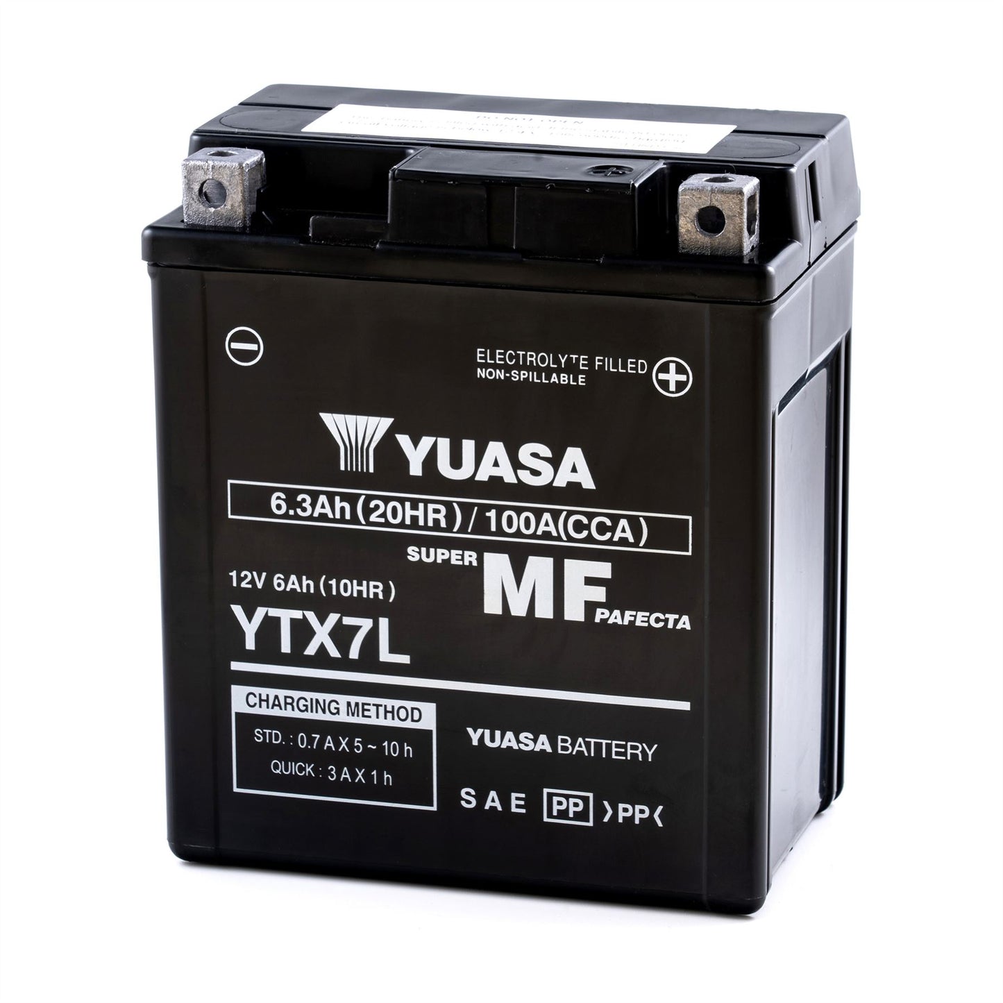 Yuasa YTX7L (WC) 12V Factory Activated MF VRLA Battery