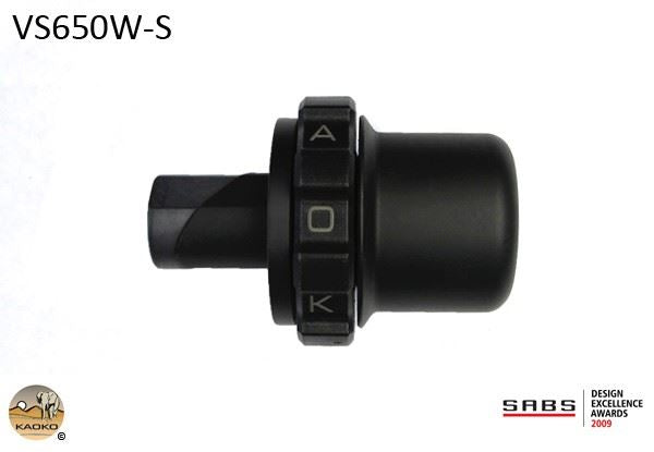 Kaoko Throttle Stabilizer for the Suzuki DL650 V-Strom without OEM handguards and with / without heated grips.