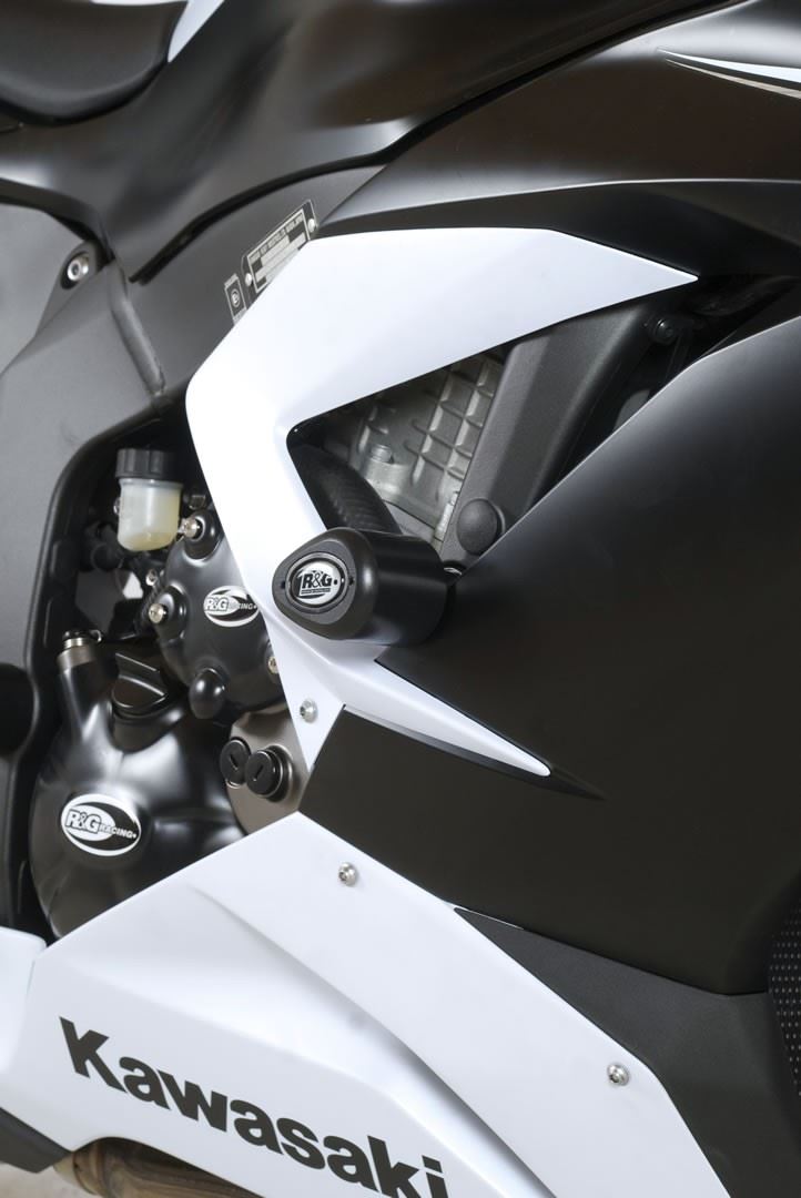 Crash Protectors - Aero Style for Kawasaki ZX6R 636 ('13-'18) Colour: Black