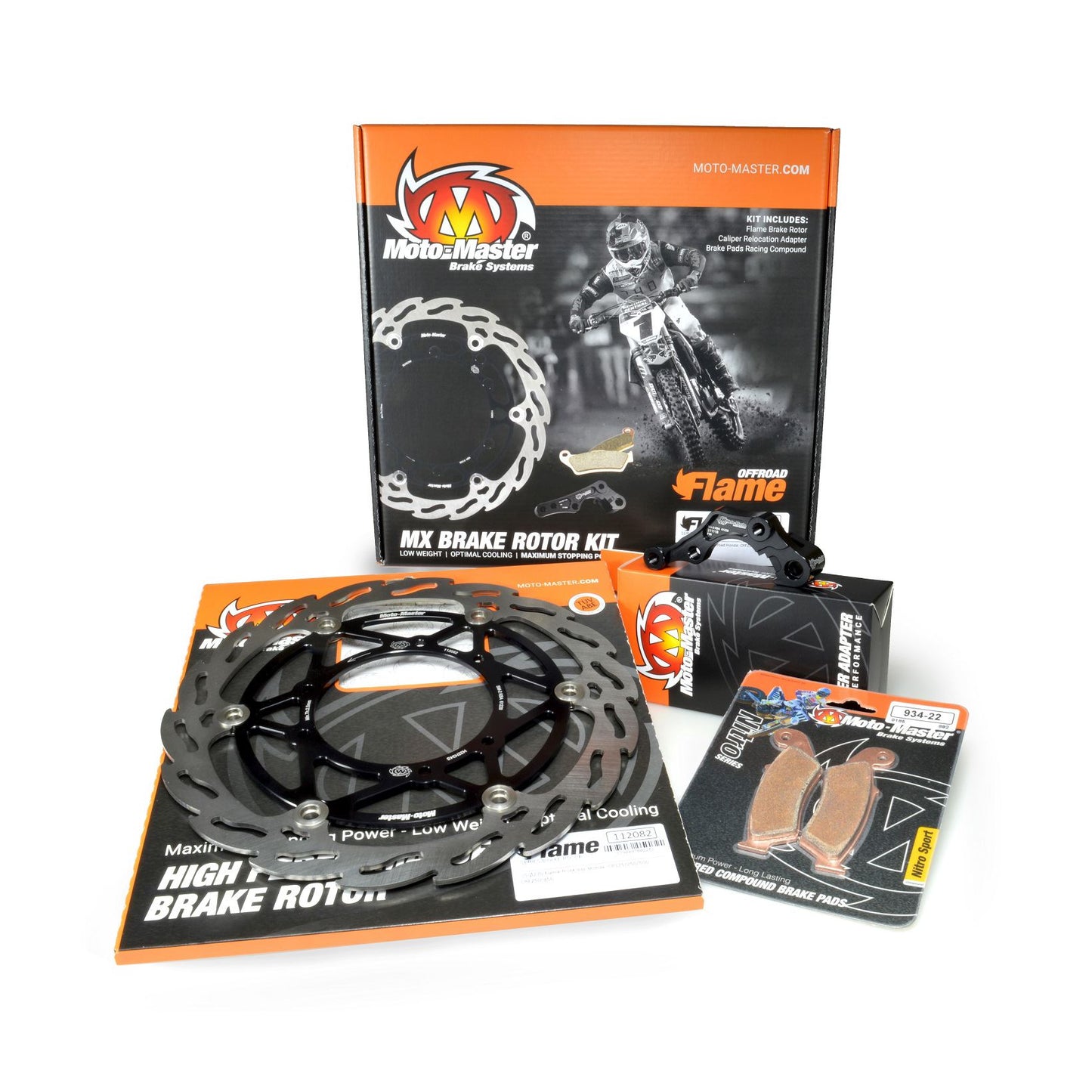 Moto-Master Brake Disc Kit - Floating 270mm - Honda CRF (2019-) (Disc/Adapter/Pads)