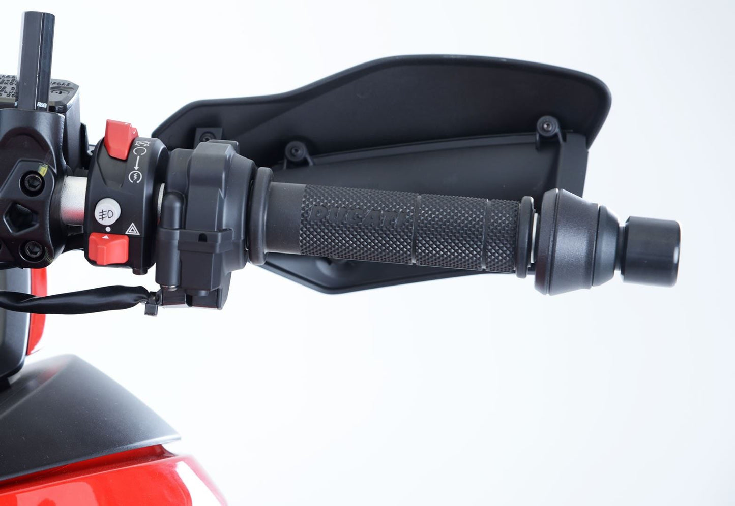 Bar End Sliders for the Ducati DesertX '22- '24, DUCATI MULTISTRADA 950 '17- '21/ 950S '19- '21, Hypermotard 950 '19- & Hypermotard 950 SP/RVE '21-