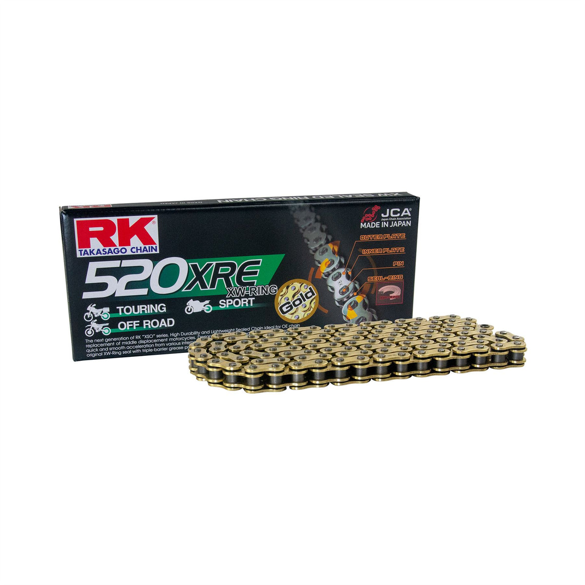 RK GB520XRE-96 Gold XW-Ring Chain
