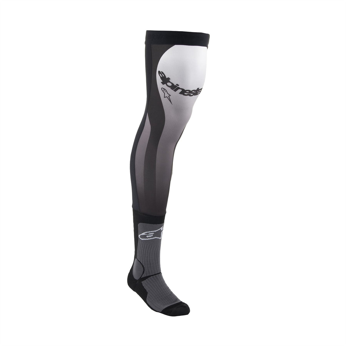 Alpinestars Knee Brace Socks Black White - S-M (US 4.5-8.5 / EU 36-41)