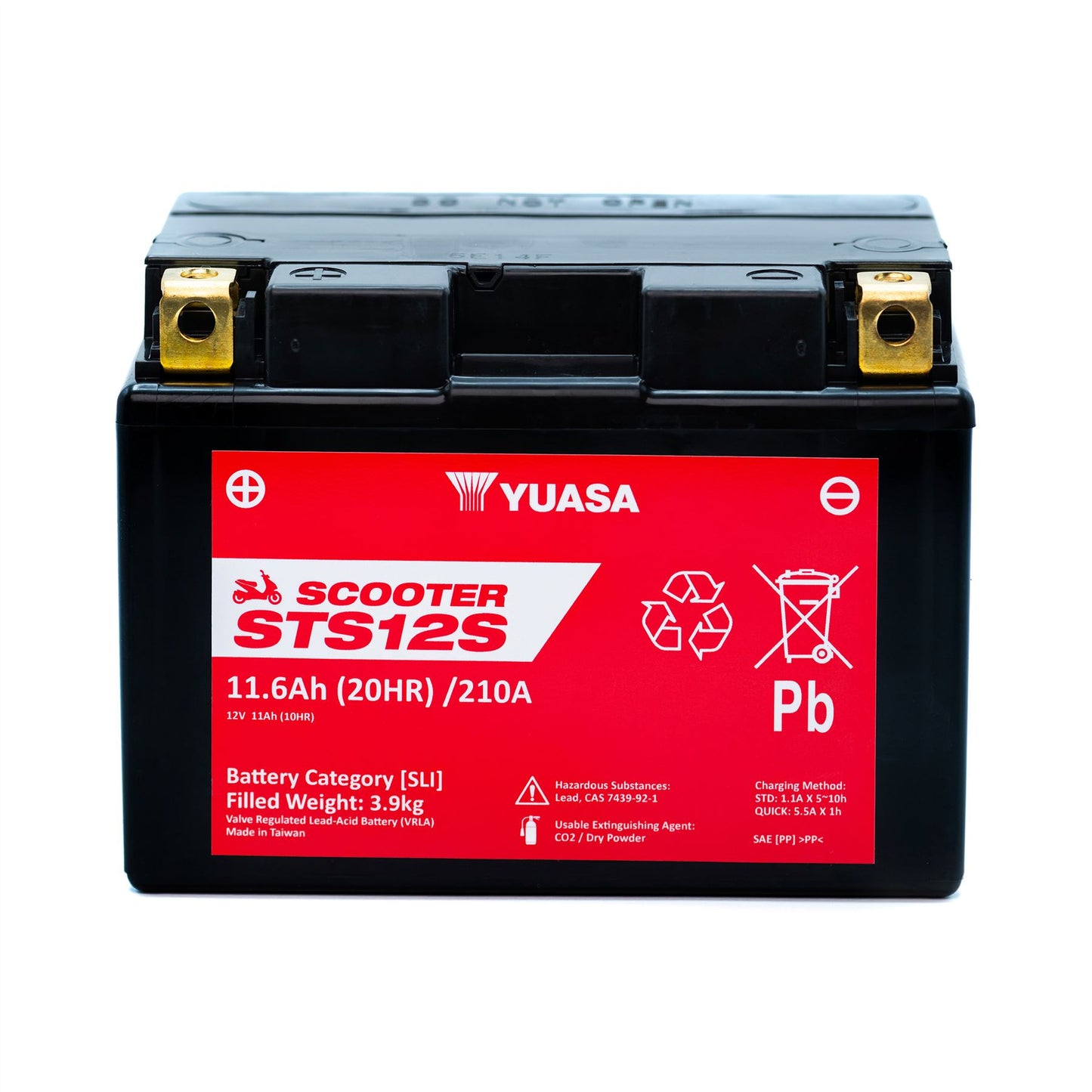 Yuasa STS12S (CP) 12V MF VRLA Scooter Battery