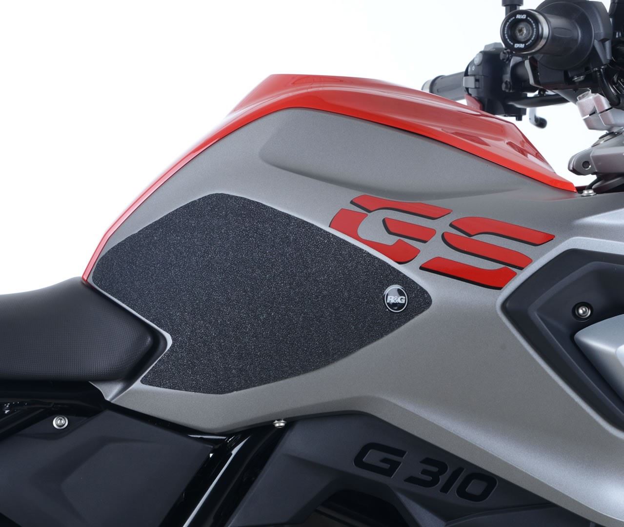 R&G Tank Traction Grips for BMW G310GS '17- Colour: Clear