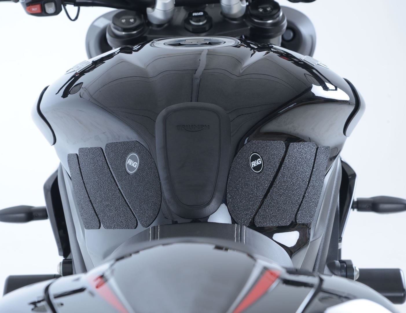 R&G Tank Traction Grip for Triumph 675 Daytona / Street Triple '13-'22 Colour: Clear
