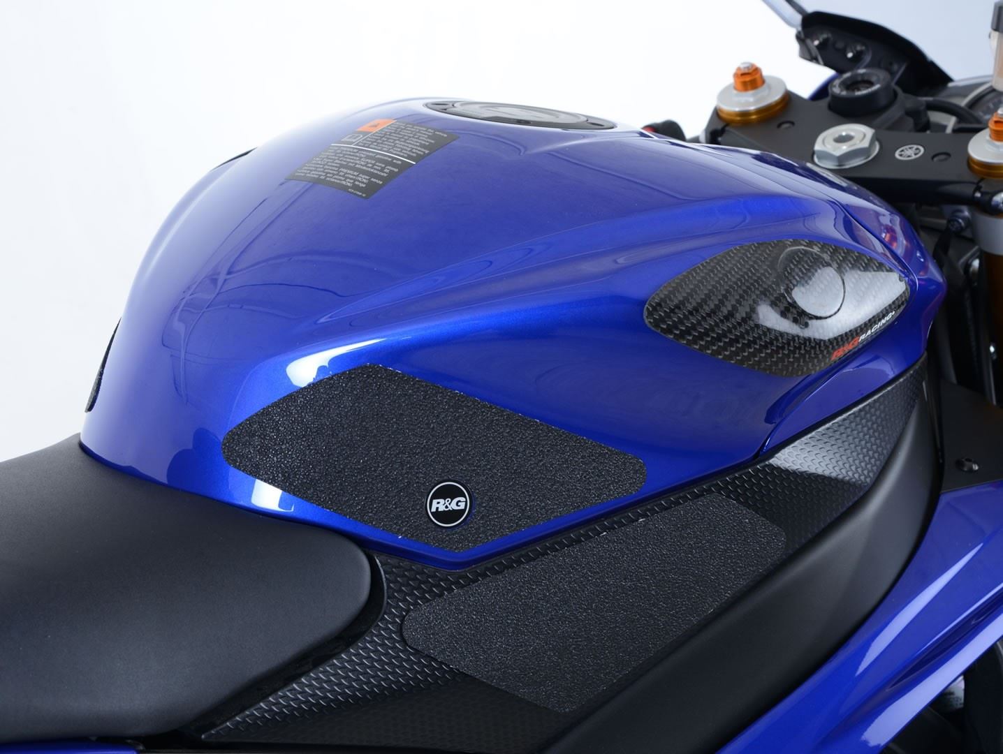 R&G Tank Traction Grip for Yamaha YZF-R6 '12-'16 Colour: Black