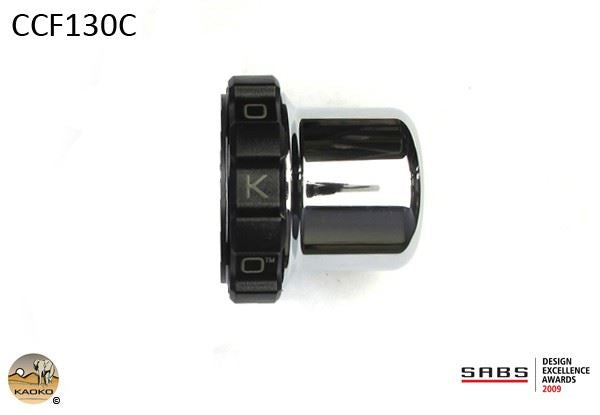 Kaoko Throttle Stabilizer for BMW K1600GT, K1600GTL (2011-) models with chromed bar end weights