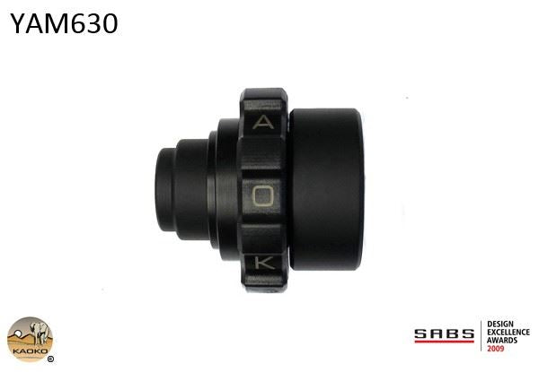 Kaoko Throttle Stabilizer for the Yamaha XT1200Z with OEM hand guards and heated grips (2010 onwards) and Barkbusters BHG40 Hand Guards.