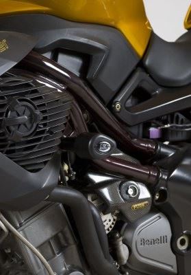 Crash Protectors - Aero Style for Benelli Cafe Racer 1130 '05- Colour: Black