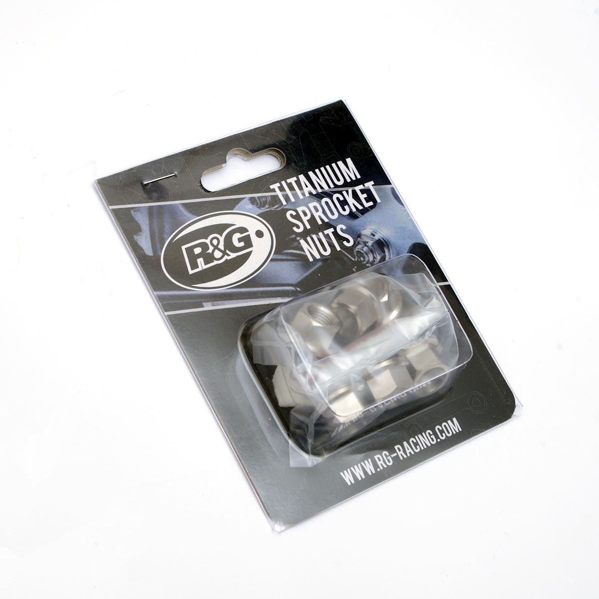 Titanium Sprocket Nuts M10x1.00 (5-piece set) Colour: Titanium