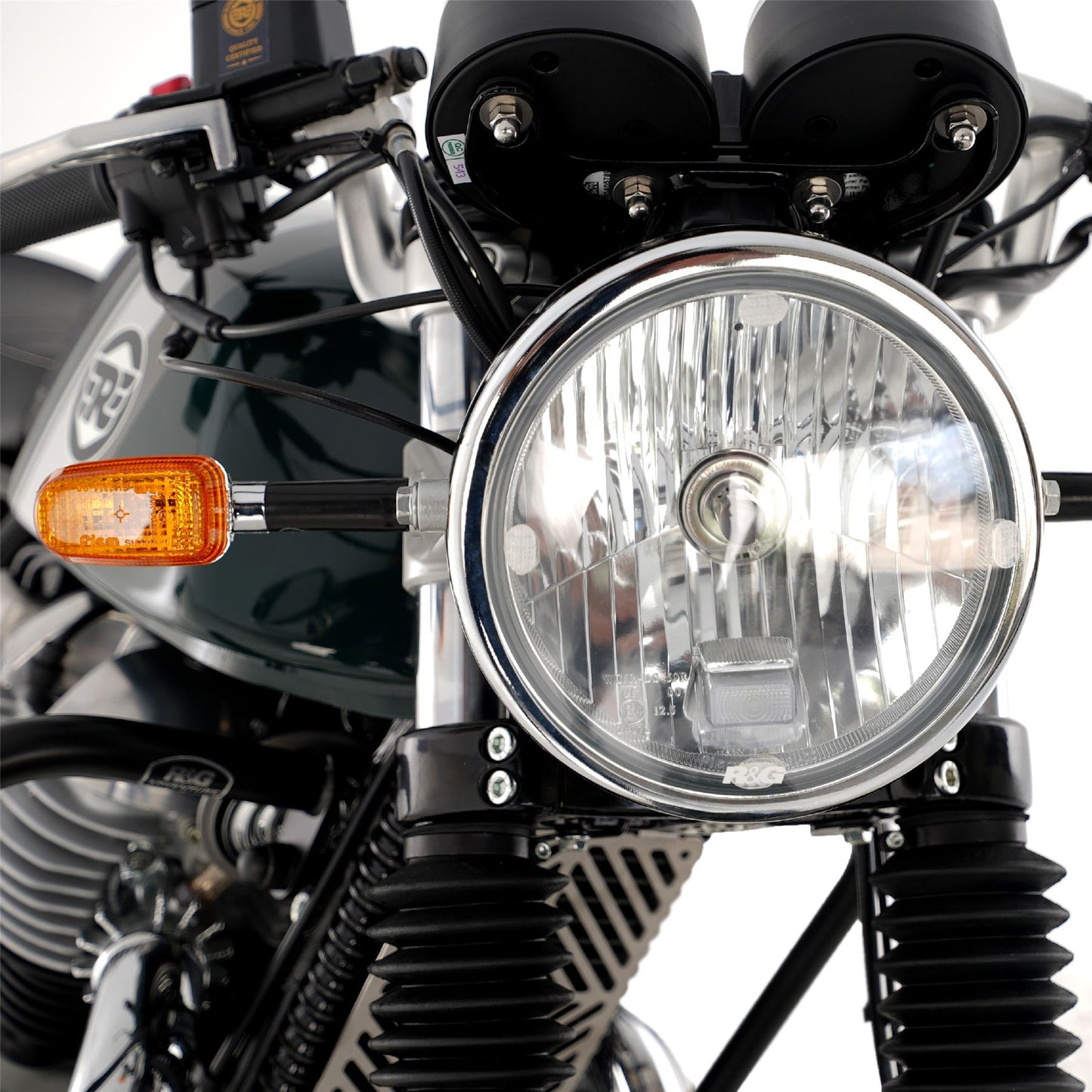 Headlight Shield for Royal Enfield Himalayan '17-, Triumph Speed Twin 1200 ’19-'21 & Royal Enfield Continental GT 650 ’19-
