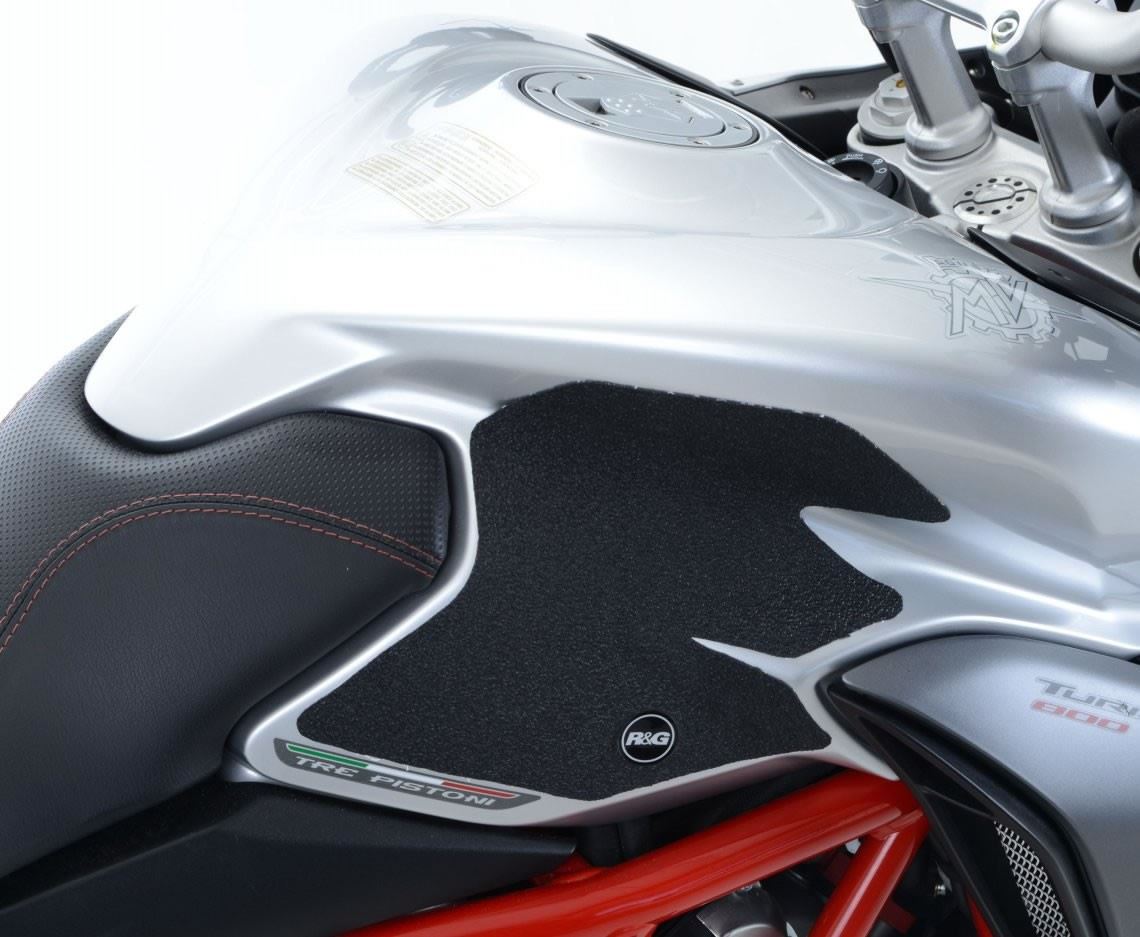 R&G Tank Traction Grips for MV Agusta Turismo Veloce 800 '15- Colour: Black