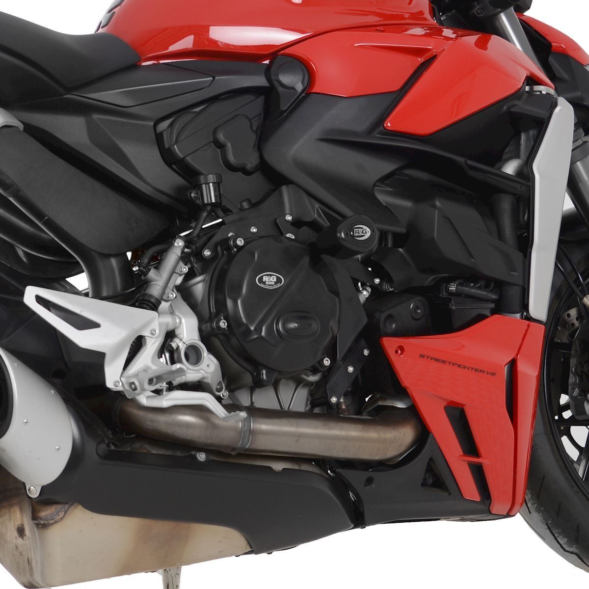 Crash Protectors - Aero Style for Ducati Panigale V2 ’20- '24 & Streetfighter V2 '22- '24 Colour: Black