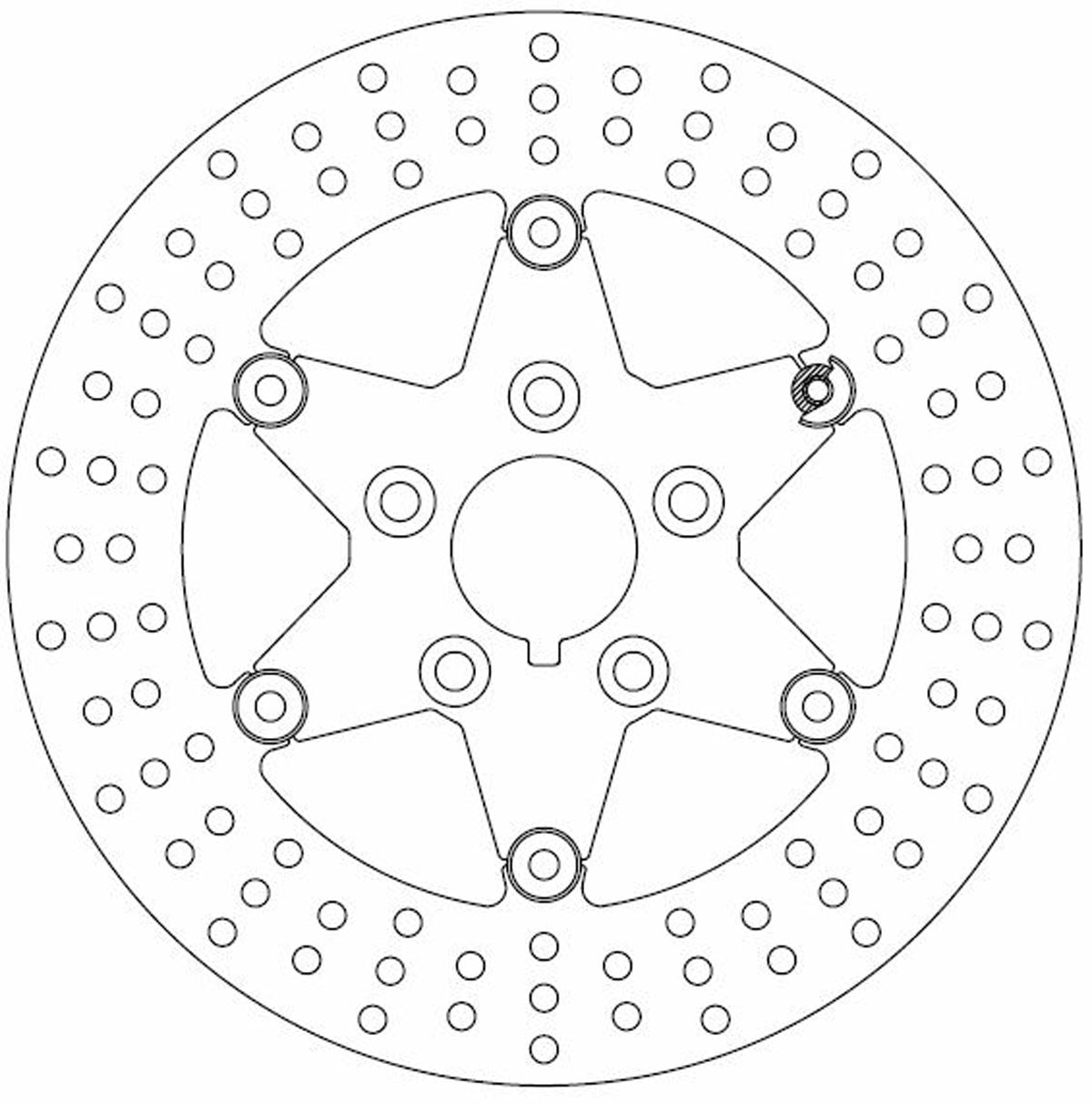 Ferodo Brake Disc Floating Steel Polished Centre FMD0211RPF