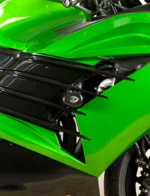 Crash Protectors - Aero Style for Kawasaki ZZR 1400 2012- Colour: Black