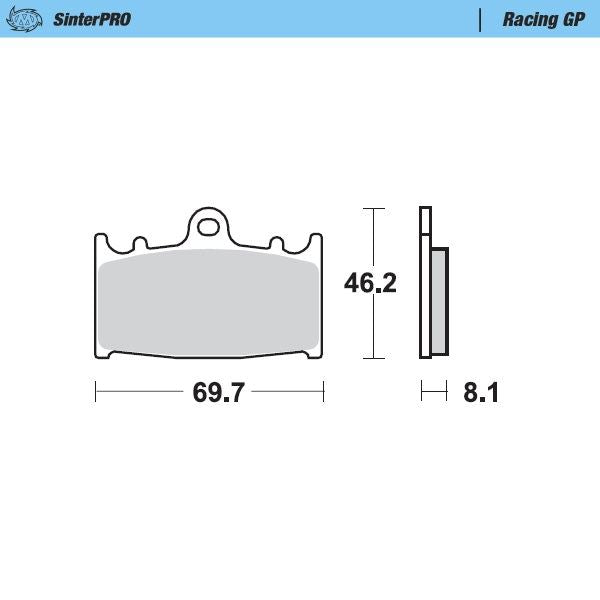 Moto-Master Racing GP SinterPRO Brake Pads - 99912