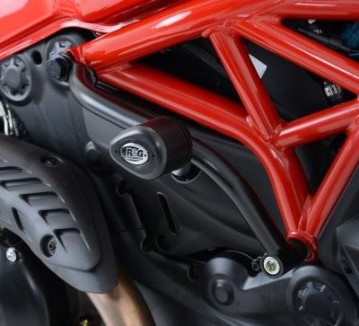Crash Protectors - Aero Style for Ducati Monster 821, 1200, R & S '14- Colour: White