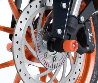 Fork Protectors for KTM 125 Duke '11-'23 ,200 duke '12-, 390 Duke '13-'23, RC125/200 '14- RC390 '14-'21, 250 Duke '17-, Husqvarna Vitpilen/ Svartpilen 401 '18-'23 & Svartpilen 125 '21- Colour:: Orange