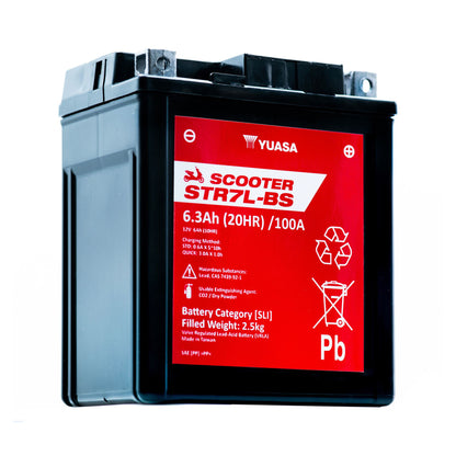 Yuasa STR7L-BS (CP) 12V MF VRLA Scooter Battery