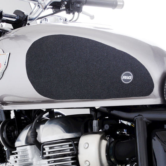 R&G Tank Traction Grips for Royal Enfield Interceptor 650 ’19- Colour: Black