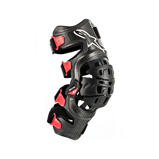 Alpinestars Bionic-10 Carbon Knee Brace Right - Black Red - Size S