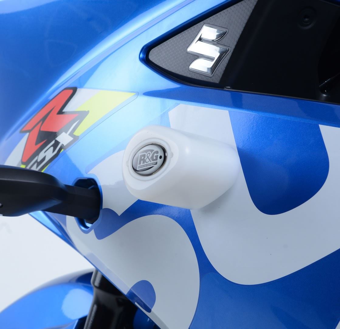Crash Protectors - Aero Style for Suzuki GSX-R125 '17- '19 Colour: White