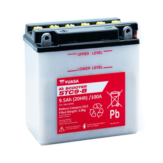 Yuasa STC9-B (WC) 12V Scooter Battery