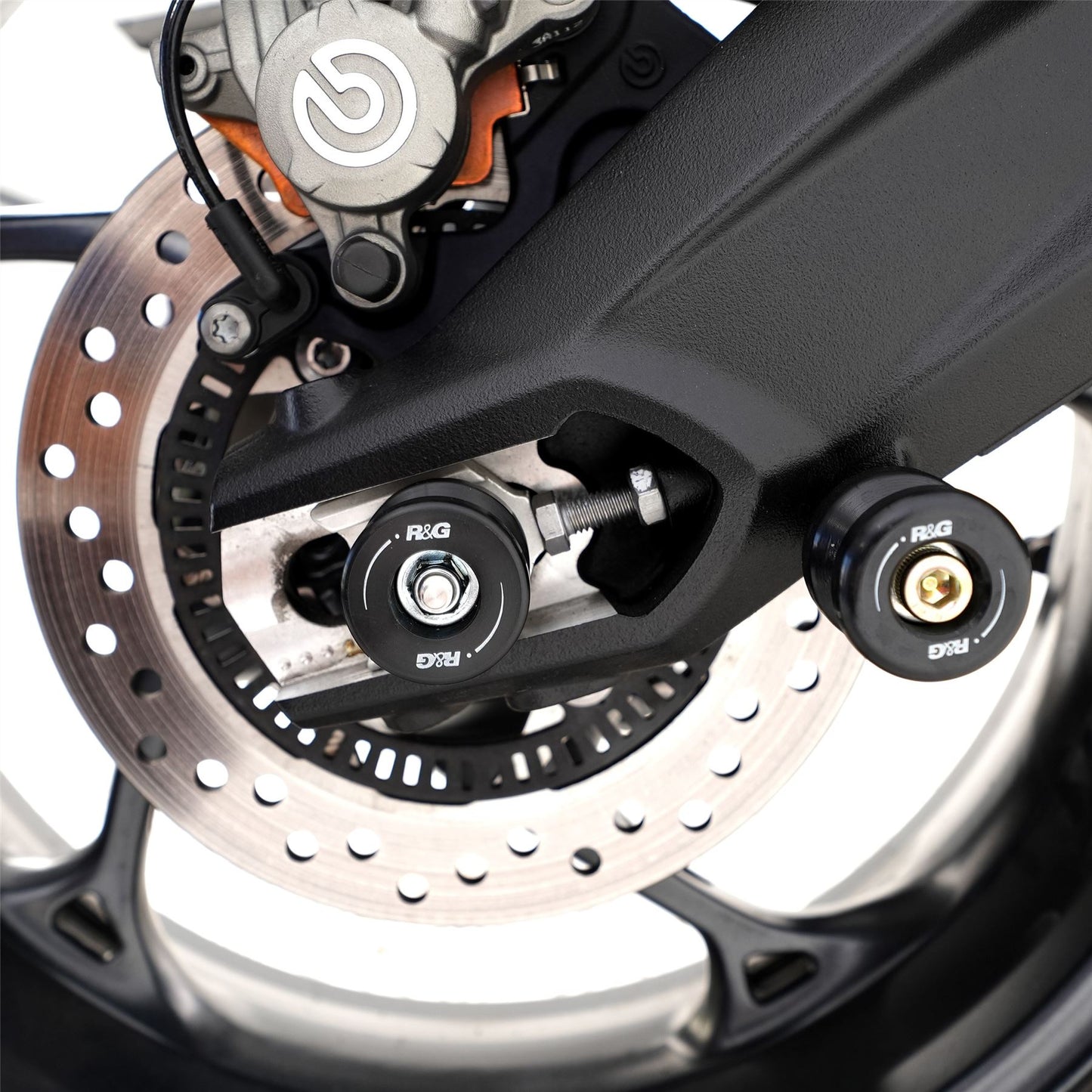 Cotton Reels for BMW S1000RR '23-, S1000R '23- , HP4 & M1000R '23- '24, Triumph Street Triple '13-,R/RS 765 '17-/ Street Triple S 765 '17- '20, Royal Enfield Interceptor 650 ’19-,Continental GT 650 ’19- & S1000R, M Sport '21- '24 Colour: White