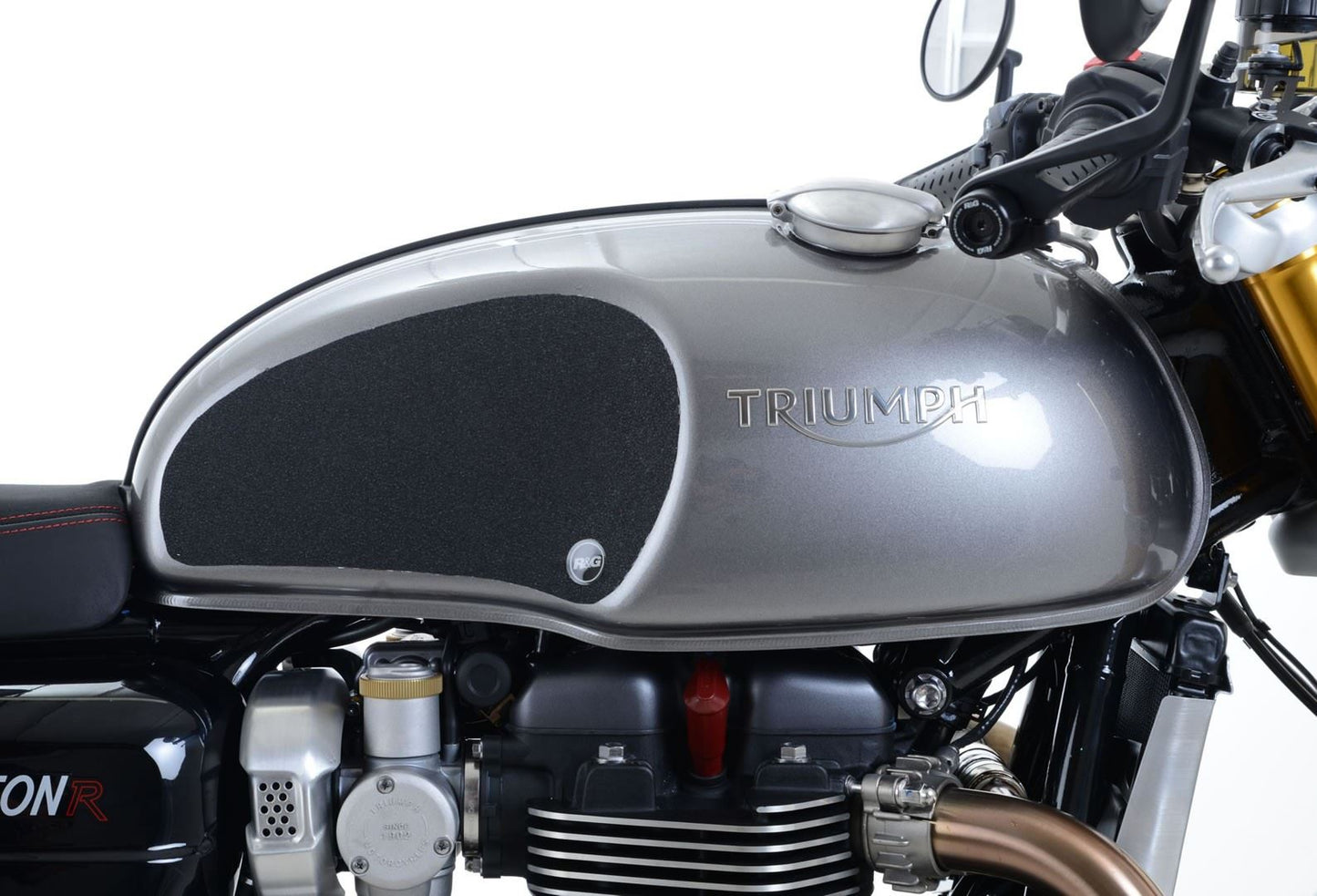R&G Tank Traction Grip for Triumph Thruxton 1200 / R '16- Colour: Black