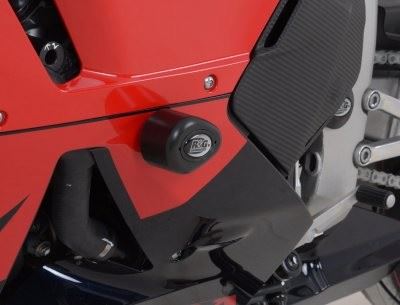 Crash Protectors - Aero Style for Honda CBR600RR '13- '23  DRILL KIT Colour: Black