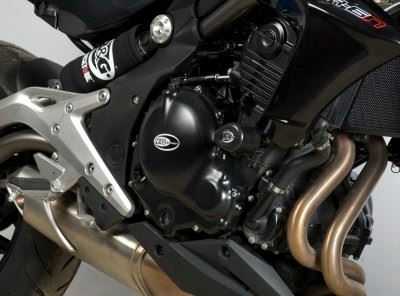Crash Protectors - Aero Style for Kawasaki ER6-N '12- Colour: Black