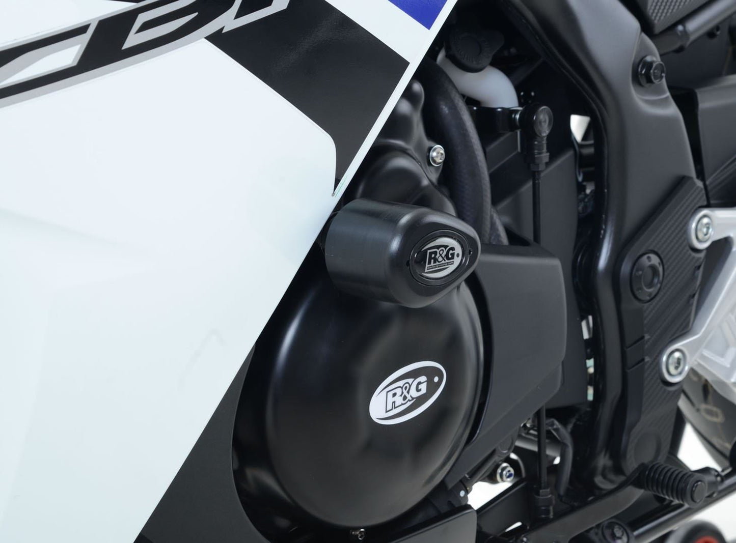 Crash Protectors - Aero Style for Honda CBR500R '16-'18 Colour: White