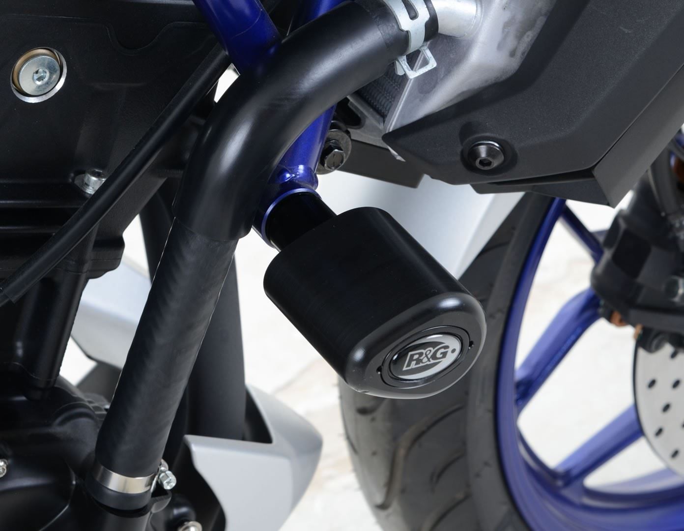 Crash Protectors - Aero Style for Yamaha MT-25 / MT-03 Colour: White