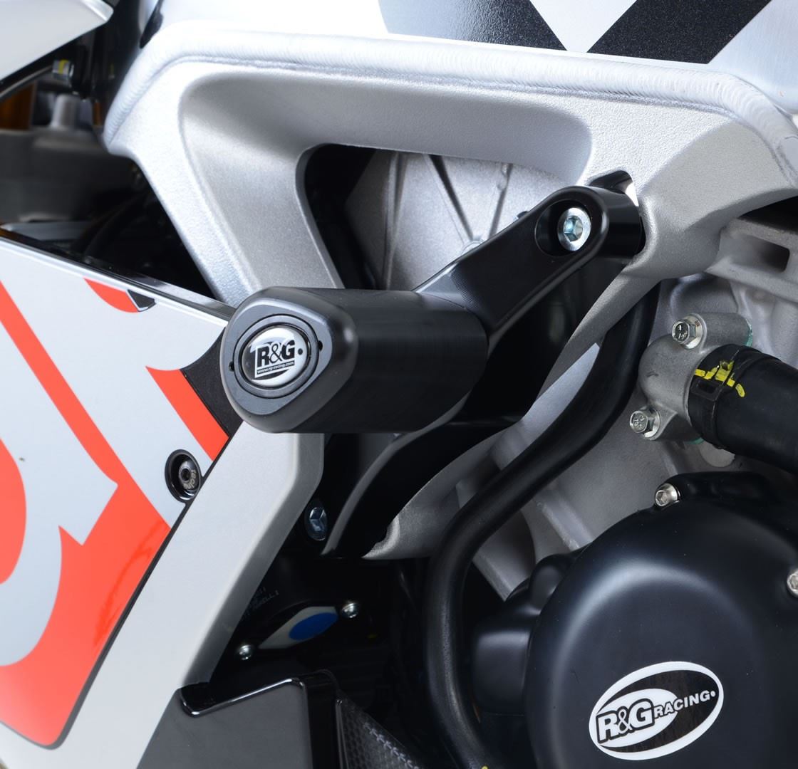 Crash Protectors - Aero Style for Aprilia RSV4 '09- '24, Tuono V4 '11-'20, RSV4 1100 Factory '19-'20, Tuono V4 1100 (Factory) '15-  Colour: White