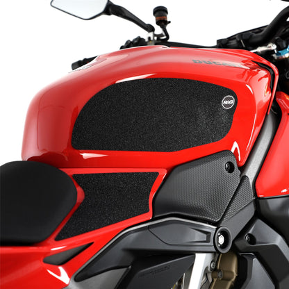 R&G Tank Traction Grips for Ducati Panigale V4 S, Streetfighter V4(S)  '25-  Colour: Black