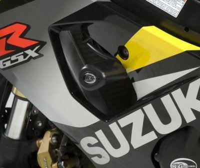 Crash Protectors - Aero Style for Suzuki GSXR600 / GSXR750 ('04-'05 onwards) Colour: White