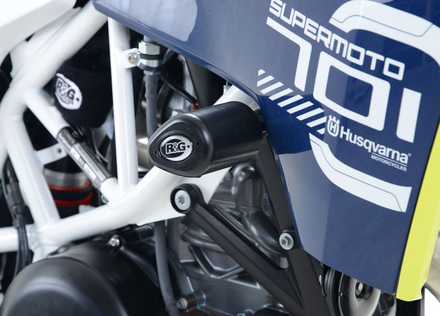 Crash Protectors - Aero Style for Husqvarna 701 Enduro/Supermoto '16- '24 & KTM SMC-R 690 '19- Colour: Black