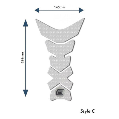 Eazi-Grip EVO Centre Tank Pads  Style : Style C Eazi-Grip Colour: Clear
