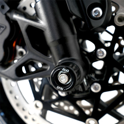 Fork Protectors for Triumph Street Triple R / RS 765 '17-, Street Triple S 765  '17-'20, Daytona 660 '24-, Trident 660 '21- & Daytona Moto2™ 765 '20- '24 (small bobbin)